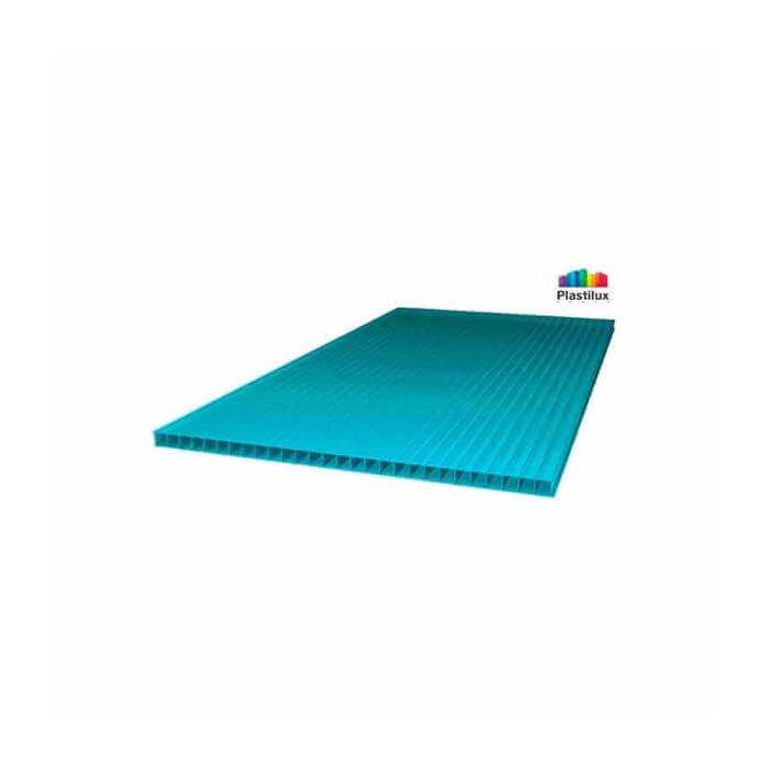 Сотовый поликарбонат 10 мм POLYNEX бирюза 2100х12000 мм