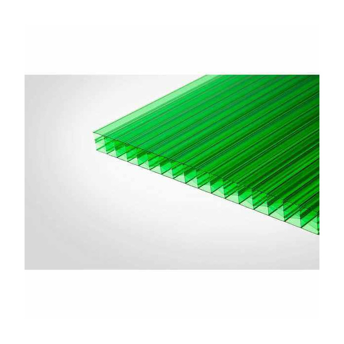 Сотовый поликарбонат 16 мм КОЛИБРИ зелёный 2100х12000 мм