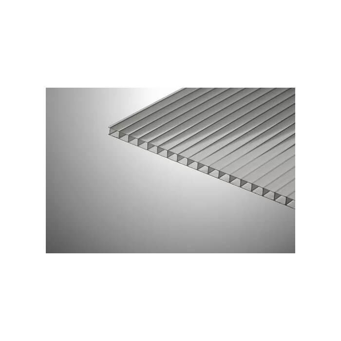 Сотовый поликарбонат 8 мм КОЛИБРИ серебро 2100х12000 мм